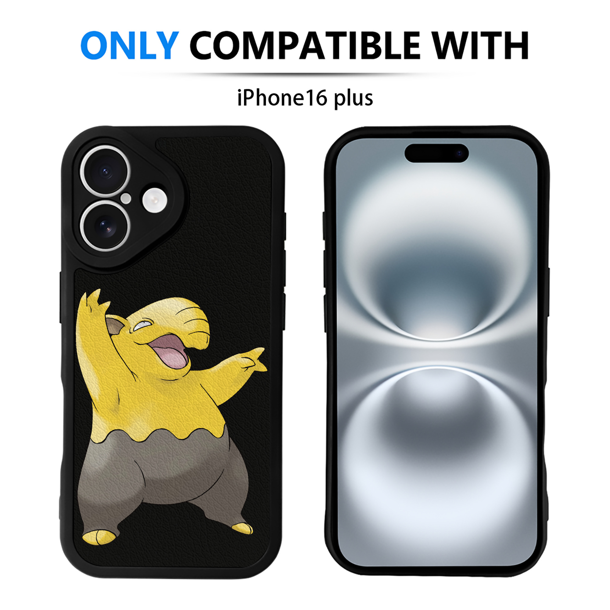 （画像用） ポケットモンスター Pokémon 【iPhone 16シリーズ対応】シリコンスマホケース（レザー調） 材質：シリコン